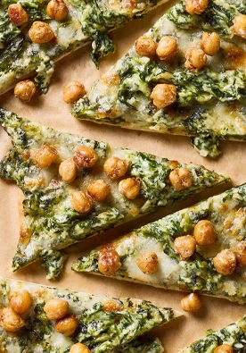 Spinach and Chickpea Flatbread